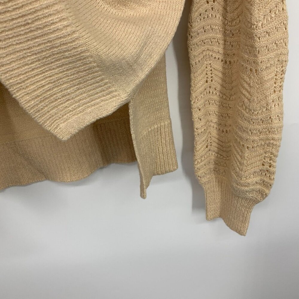 Christian Siriano New York Sweater Crewneck Pointelle Long Sleeve - Picture 7 of 11